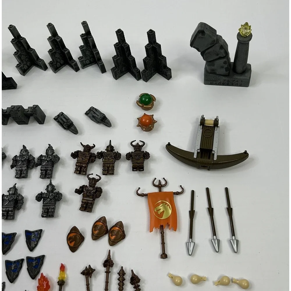 Mega Bloks Dragons Krystal Wars Figures Weapons Shields Accessories Mixed Lot